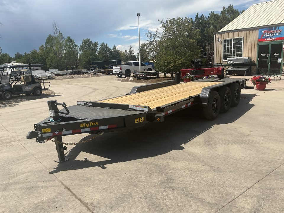 New 2027 Big Tex 21EH-22D3A-MRBK Flatbed Trailer