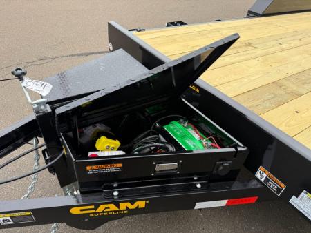 New CAM SUPERLINE 7' X 20' POWER TILT CAR HAULER 9.9K