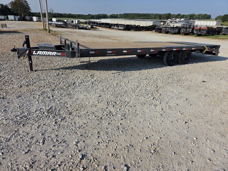 New 2027 Lamar 102X24 TANDEM 14K DECKOVER W/5' MAX RAMPS