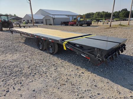 New 2027 Lamar 102X24 TANDEM 14K DECKOVER W/5' MAX RAMPS