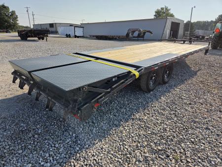 New 2027 Lamar 102X24 TANDEM 14K DECKOVER W/5' MAX RAMPS