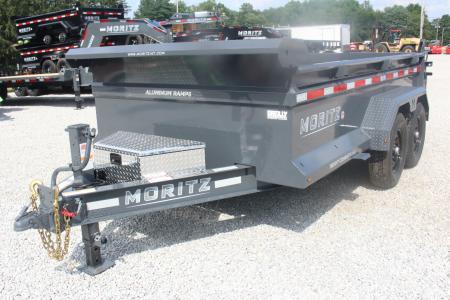 New 2027 Moritz 6' 10  x 12' Heavy Commercial DLH Series Dump Trailer - 14000# GVW