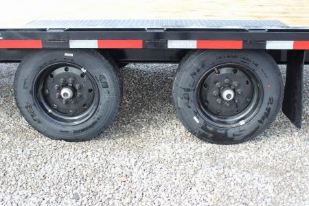 New 2027 Moritz 8' 6" x 20' + 4' Deckover Flatbed w/ Beavertail - Aluminum Ramps - 16,000# GVW