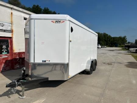 New 2027 H&H Trailers 7x16 HH Series Round Top V-Nose 7K Tandem Cargo / Enclosed Trailer