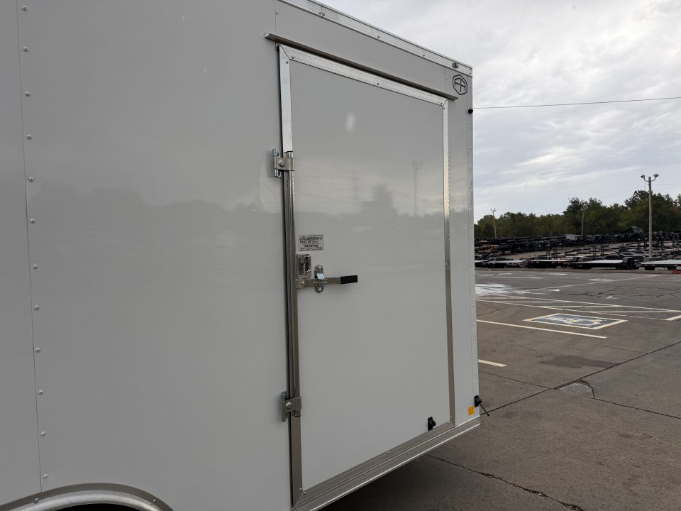 New #056961 2027 FOREST RIVER TA3 8.5 X 16 TANDEM AXLE 10K ENCLOSED W/ REAR RAMP DOOR