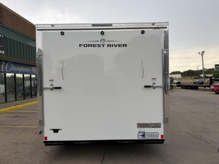 New #056961 2027 FOREST RIVER TA3 8.5 X 16 TANDEM AXLE 10K ENCLOSED W/ REAR RAMP DOOR