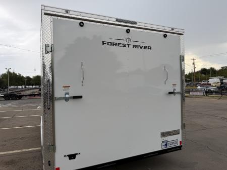 New #056961 2027 FOREST RIVER TA3 8.5 X 16 TANDEM AXLE 10K ENCLOSED W/ REAR RAMP DOOR