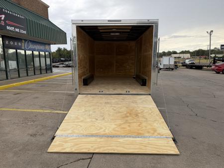New #056961 2027 FOREST RIVER TA3 8.5 X 16 TANDEM AXLE 10K ENCLOSED W/ REAR RAMP DOOR