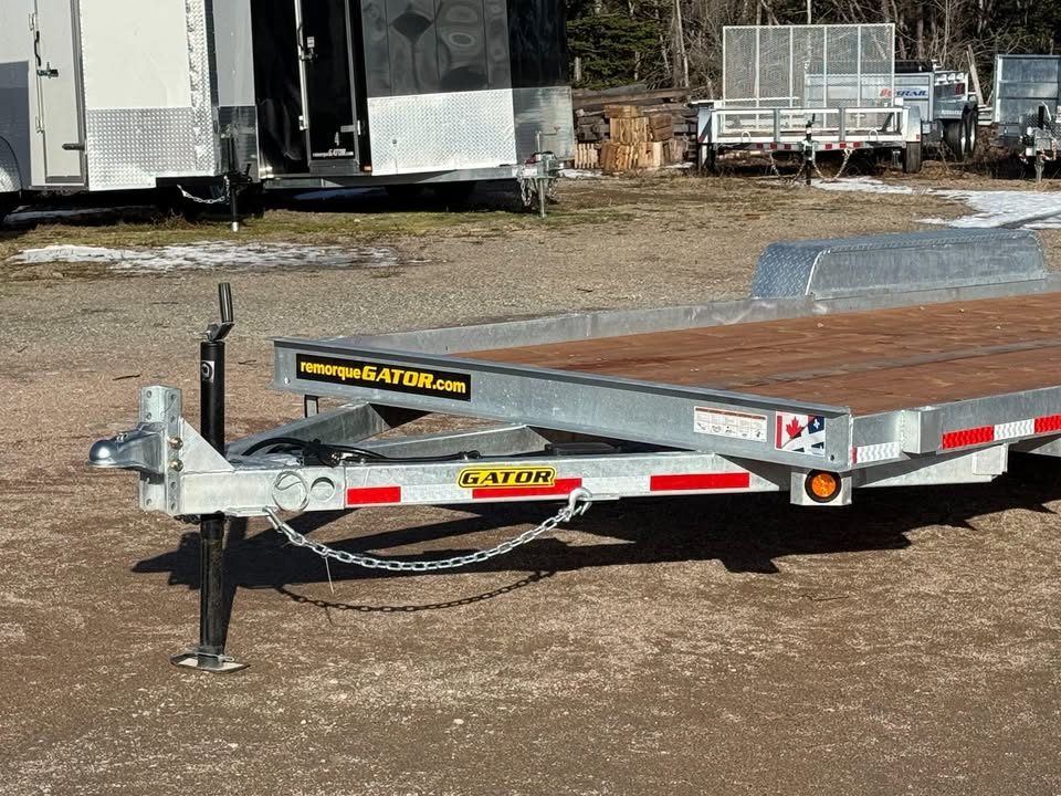 New 2026 Gator Canada 80 x 18' with stored ramps Utility Trailer