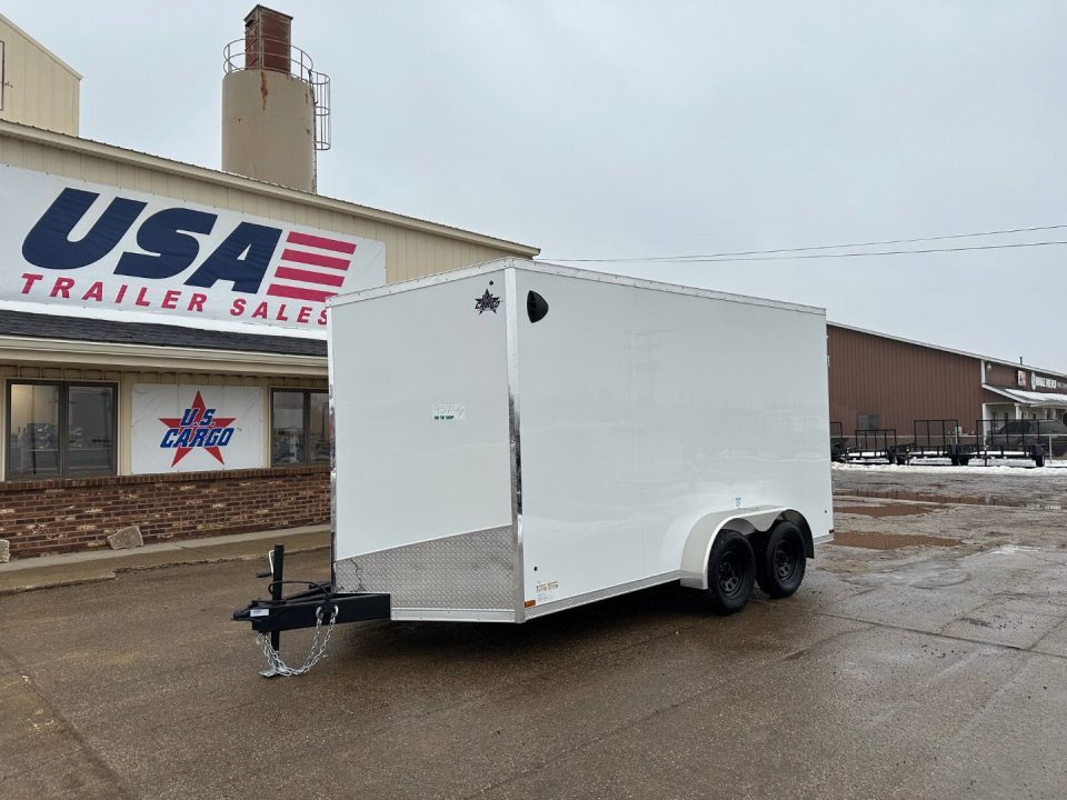 New 2027 US Cargo 7x14 V-Nose w/7ft Height & Ramp Door Cargo / Enclosed Trailer