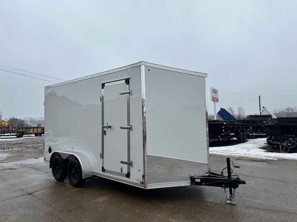 New 2027 US Cargo 7x14 V-Nose w/7ft Height & Ramp Door Cargo / Enclosed Trailer