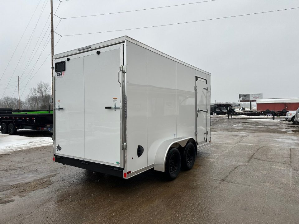 New 2027 US Cargo 7x14 V-Nose w/7ft Height & Ramp Door Cargo / Enclosed Trailer