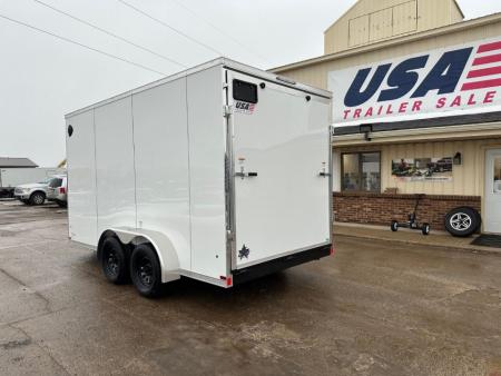 New 2027 US Cargo 7x14 V-Nose w/7ft Height & Ramp Door Cargo / Enclosed Trailer