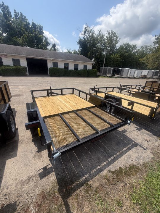 New 2026 AMO 6.4 x 10 A.M.O. Low Side Landscape Trailer NEW FOLD IN GATE