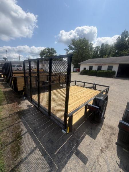 New 2026 AMO 6.4 x 10 A.M.O. Low Side Landscape Trailer NEW FOLD IN GATE
