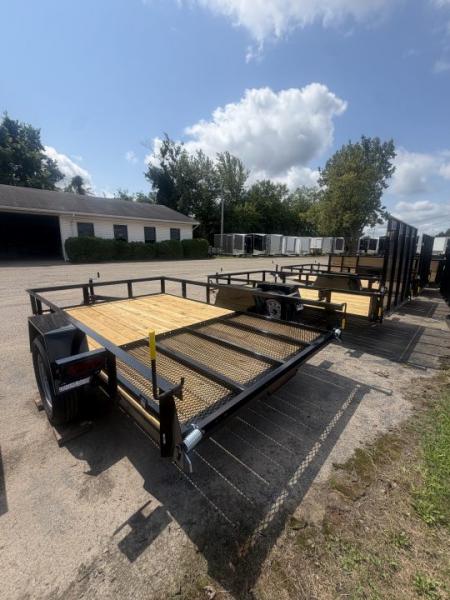 New 2026 AMO 6.4 x 10 A.M.O. Low Side Landscape Trailer NEW FOLD IN GATE