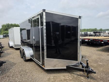 New 2027 Stealth Trailers 7x14 V-Nose 7k w/6ft 6in Height & Ramp Door Cargo / Enclosed Trailer