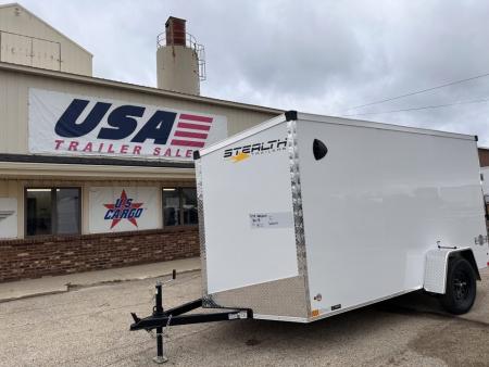 New 2026 Stealth Trailers Mustang 6x12 Ramp Door V-Nose 3k w/Composite Exterior Skin & Translucent Roof Cargo / Enclosed Trailer