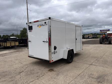 New 2026 Stealth Trailers Mustang 6x12 Ramp Door V-Nose 3k w/Composite Exterior Skin & Translucent Roof Cargo / Enclosed Trailer