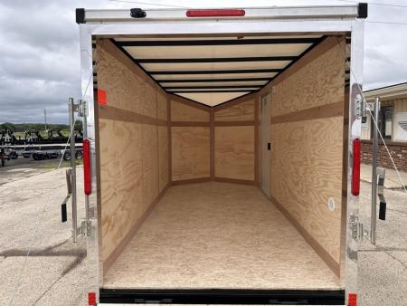 New 2026 Stealth Trailers Mustang 6x12 Ramp Door V-Nose 3k w/Composite Exterior Skin & Translucent Roof Cargo / Enclosed Trailer
