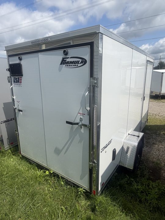 New 2026 FORMULA TRAILERS 6 x 12 Cargo / Enclosed Trailer with 6ft 6in interior Ramp Door - Light Lid SALE UNIT !!!