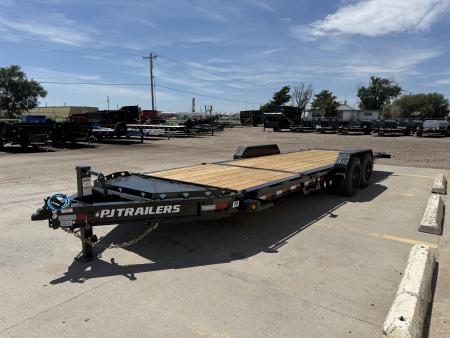 New 2027 PJ Trailers TY1222 2 8000 lb Axles Tilt Trailer