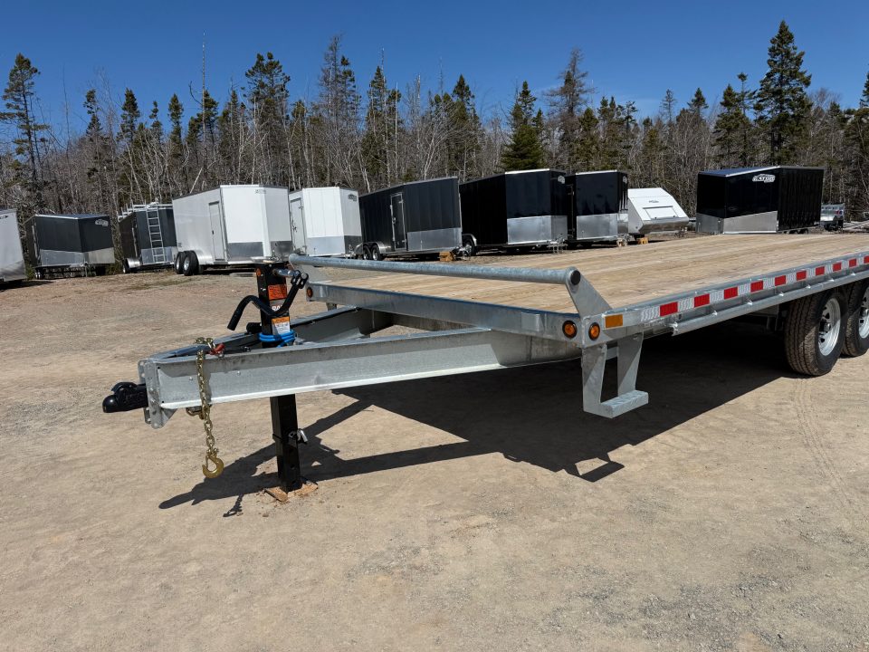 New 2026 Canada Trailers HD 8 1/2 x 20' Equipment 14,000 Lb Deckover Trailer with ramps