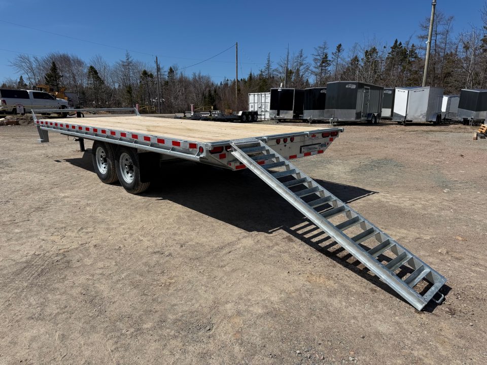 New 2026 Canada Trailers HD 8 1/2 x 20' Equipment 14,000 Lb Deckover Trailer with ramps