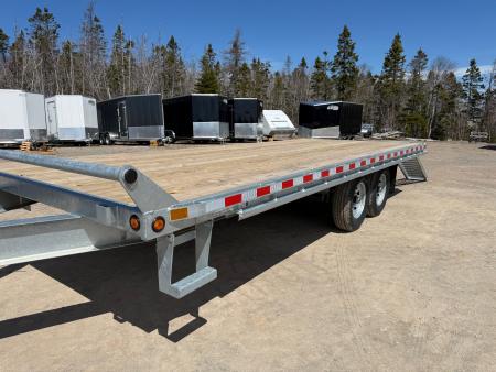 New 2026 Canada Trailers HD 8 1/2 x 20' Equipment 14,000 Lb Deckover Trailer with ramps