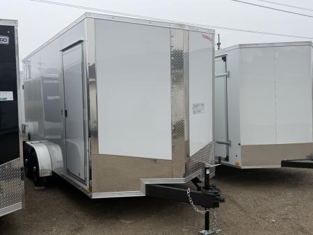 New 2026 FORMULA TRAILERS 7 x 16 Cargo / Enclosed Trailer with 7ft Interior with Ramp Door - UPGRADED MODEL 10K GVW