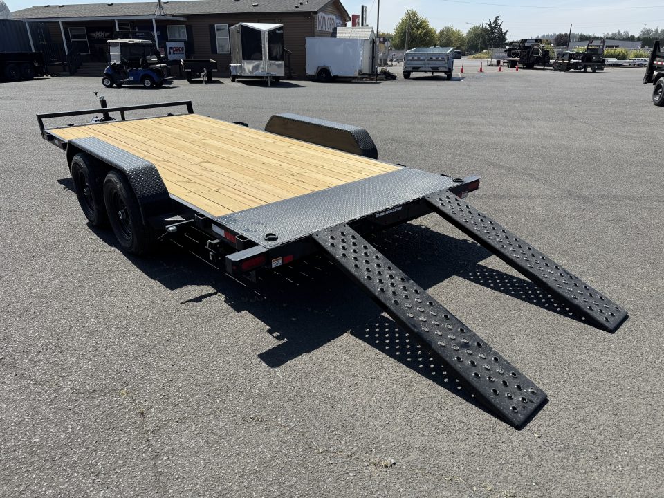 New 2026 Sure-Trac 7x16 Treated Wood Deck Car Hauler 10K GVWR