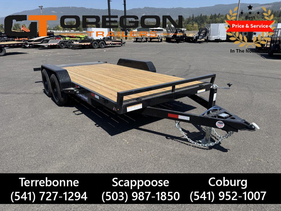 New 2026 Sure-Trac 7x16 Treated Wood Deck Car Hauler 10K GVWR