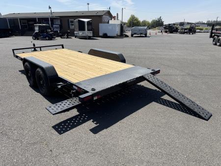 New 2026 Sure-Trac 7x16 Treated Wood Deck Car Hauler 10K GVWR