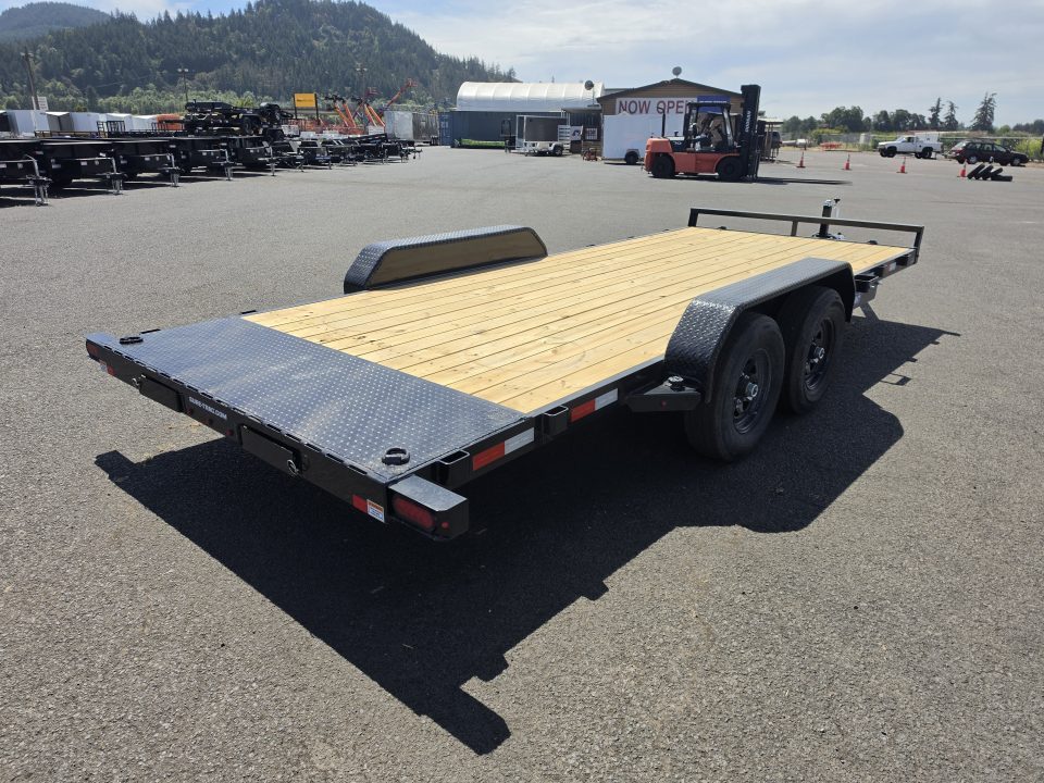 New 2027 Sure-Trac 7x18 Treated Wood Deck Car Hauler 10K GVWR