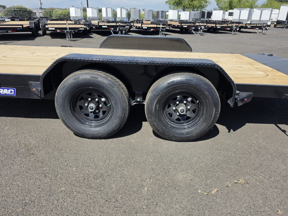 New 2027 Sure-Trac 7x18 Treated Wood Deck Car Hauler 10K GVWR
