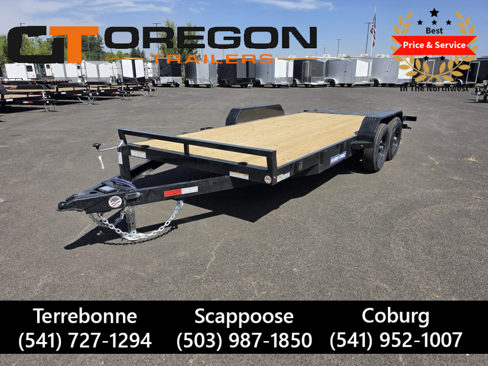New 2027 Sure-Trac 7x18 Treated Wood Deck Car Hauler 10K GVWR
