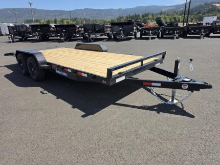 New 2027 Sure-Trac 7x18 Treated Wood Deck Car Hauler 10K GVWR