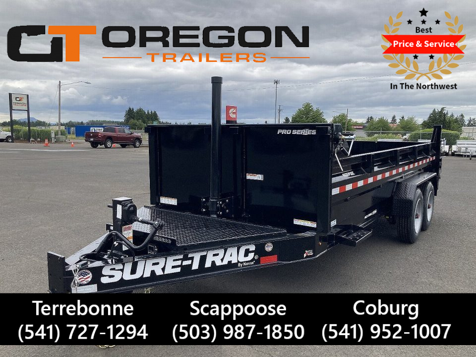 New 2026 Sure-Trac 7x16 Pro-Series Telescopic Dump 17.6K GVWR