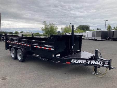 New 2026 Sure-Trac 7x16 Pro-Series Telescopic Dump 17.6K GVWR