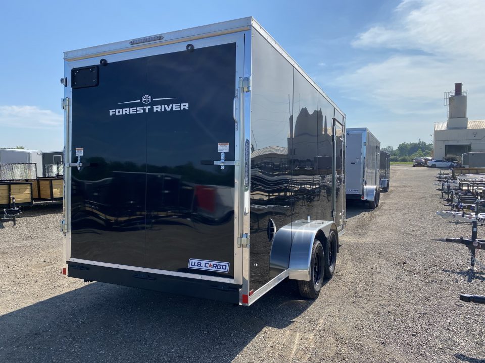 New 2027 US Cargo 7x16 V-Nose w/7ft Height & Ramp Door Cargo / Enclosed Trailer