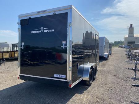 New 2027 US Cargo 7x16 V-Nose w/7ft Height & Ramp Door Cargo / Enclosed Trailer