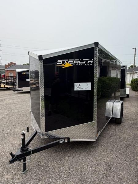 New 2026 Stealth Mustang 6 x 12 Enclosed Trailer w/ RAMP DOOR (Single) Cargo / Enclosed Trailer NEW MODEL - Screwless and Light Lid Roofing !!