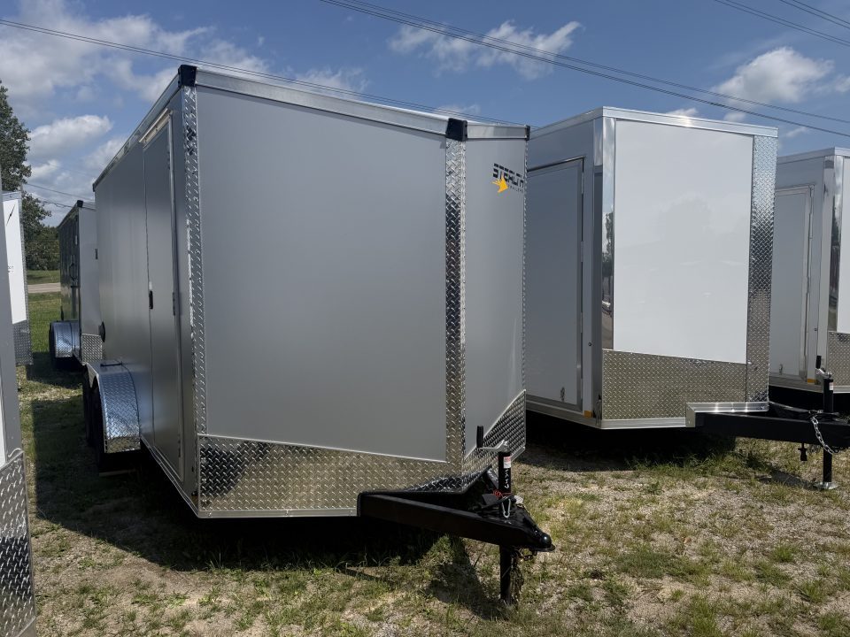 New 2026 Stealth 7 X 14 Cargo / Enclosed Trailer with Ramp and 6ft 6in interior Height LIGHT LID