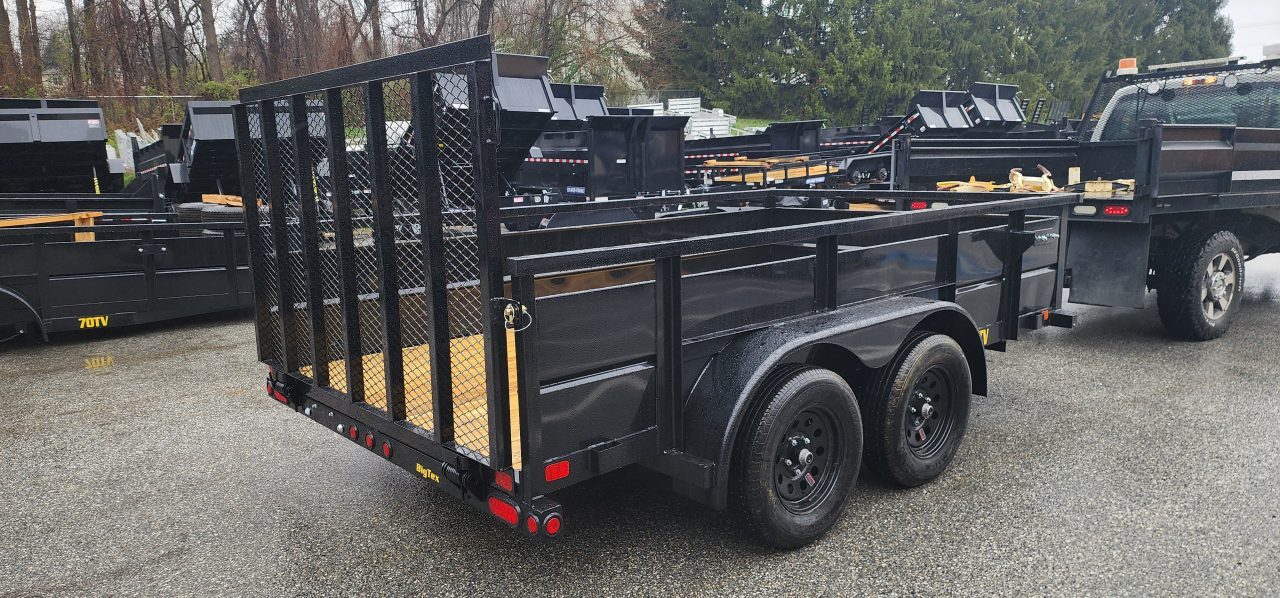 New 7 x 12 Big Tex 70TV 24" Steel Sides Utility 7k