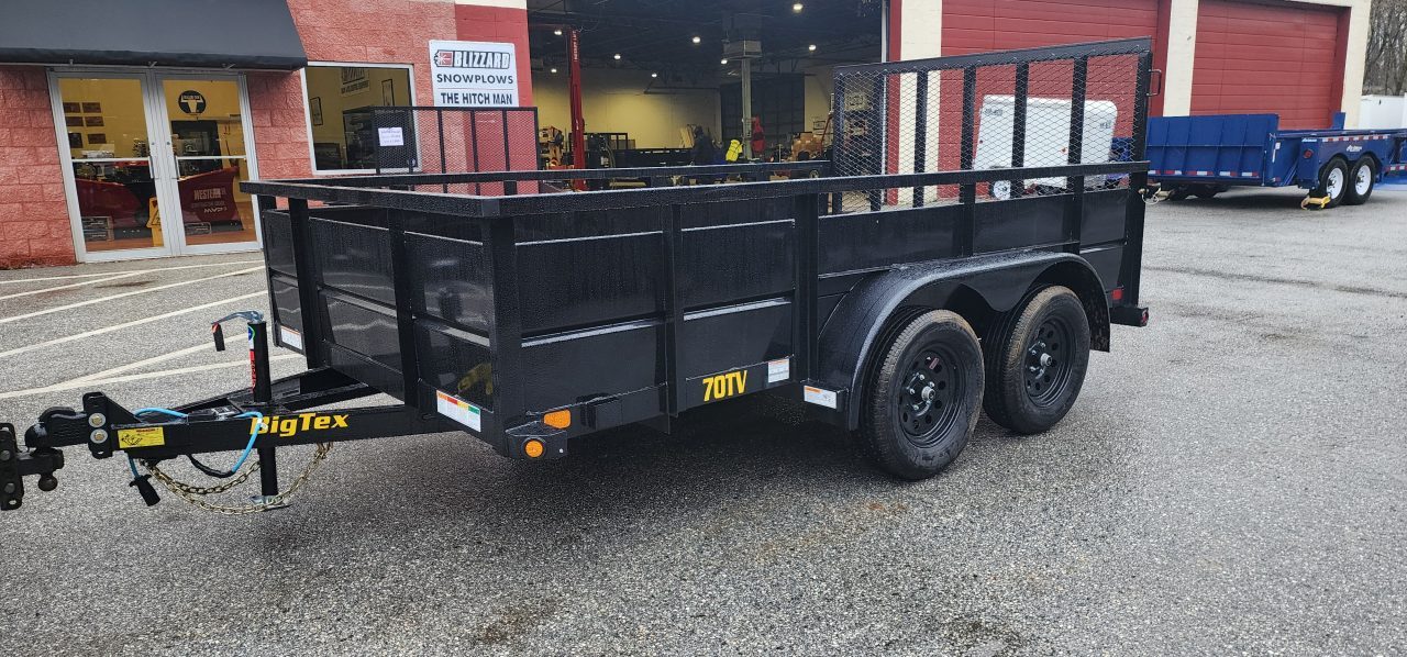 New 7 x 12 Big Tex 70TV 24" Steel Sides Utility 7k