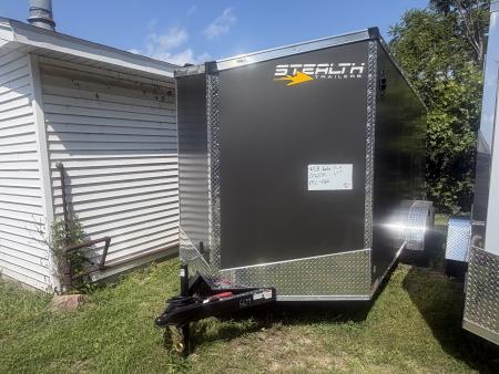 New 2026 Stealth 7 X 16 Cargo / Enclosed Trailer with Ramp Door and 6ft 6in interior Height Light Lid Roof