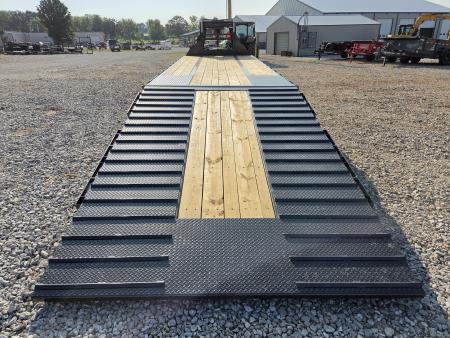 New 2027 Load Trail 102X34 TANDEM LO-PRO GOOSENECK W/10K AXLES 12FT HYDROTAIL & HDSS SUSPENSION