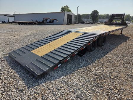 New 2027 Load Trail 102X34 TANDEM LO-PRO GOOSENECK W/10K AXLES 12FT HYDROTAIL & HDSS SUSPENSION