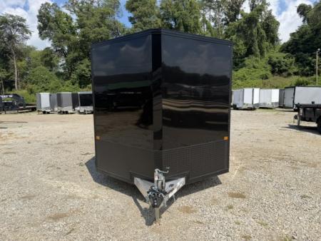 New Stealth Aluminum Enclosed 8.5x20 XLT Pro Series 7K- Black W/ Black Trim, Escape Door and Rear Wing