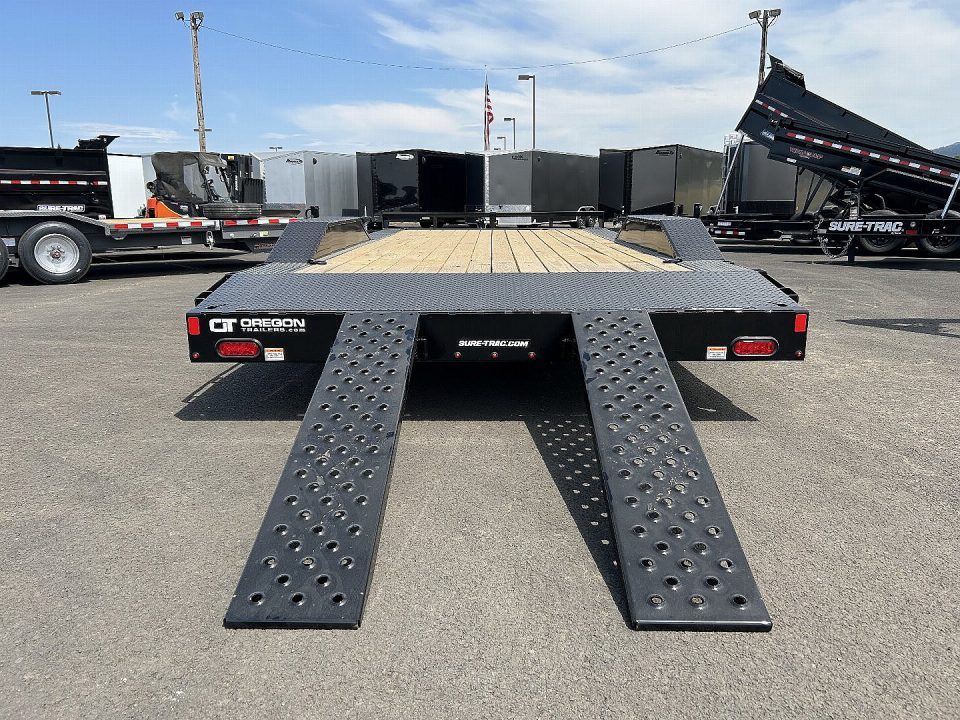 New 2026 Sure-Trac 8.5x20 (18+2) Beavertail Car Hauler w/ Drive Over Fenders 10K GVWR